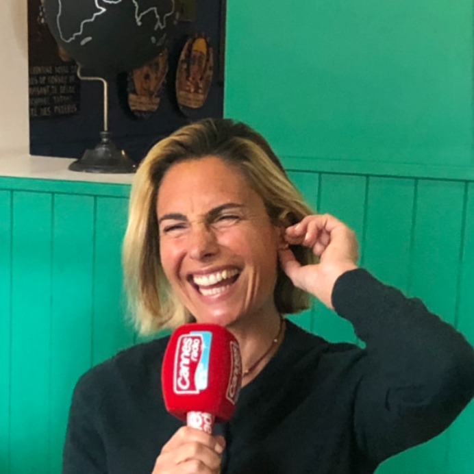 ALESSANDRA SUBLET INVITEE DE CANNES RADIO